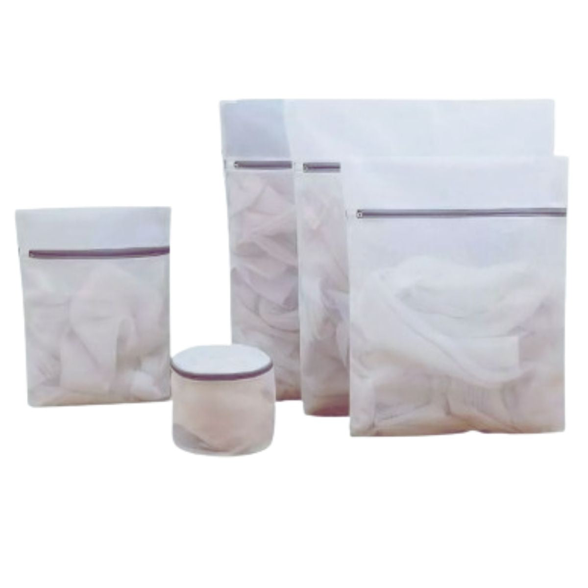 Kit Sacos De Lavanderia Para Lavar Roupa Com Zíper - 5 Peça Kit Sacos De Lavanderia Para Lavar Roupa Com Zíper - 5 Peça